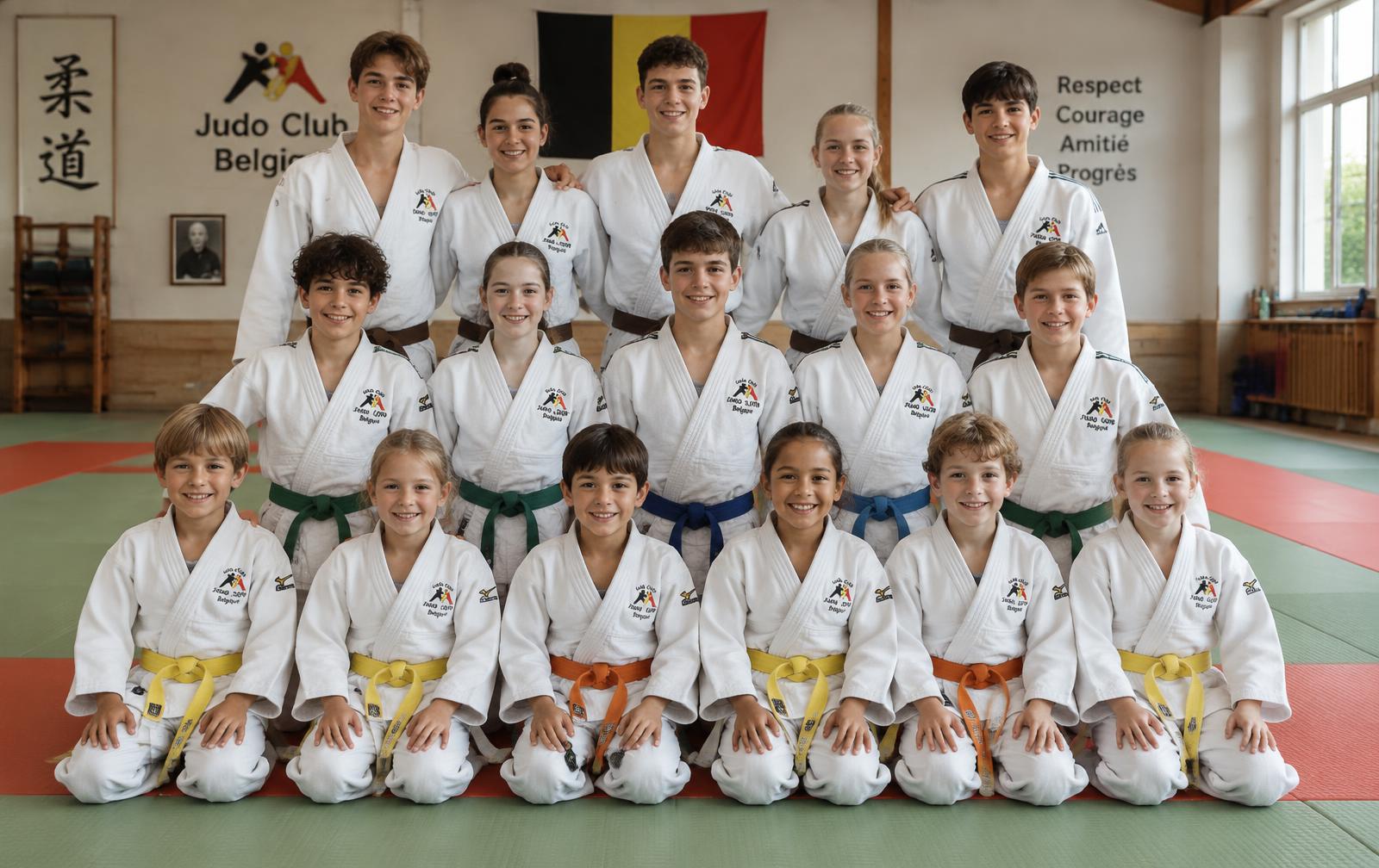 Jeugdleden van Judoclub Herzele